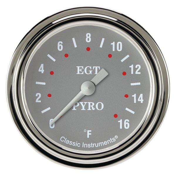 Classic Instruments® - Silver Gray Series 2-5/8" Exhaust Gas Temperature Gauge