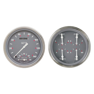 Classic Instruments® - SG Series 4-5/8" Speedtachular and Quad Gauge Set, 140 MPH, 8,000 RPM