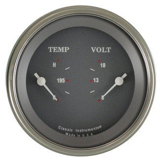 Classic Instruments® - SG Series 3-3/8" Dual Temperature & Volt Gauge