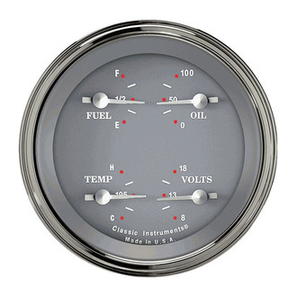 Classic Instruments® - SG Series 3-3/8" Quad Gauge, 0-30, 8-18 V