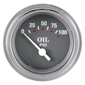 Classic Instruments® - SG Series 2-1/8" Oil Pressure Gauge, 100 psi