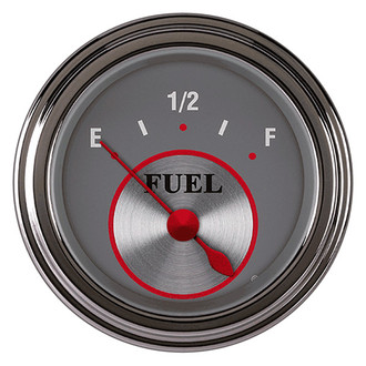 Classic Instruments® - Silver Series 2-1/8" Fuel Level Gauge, 0-30