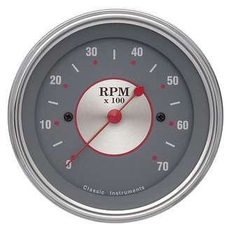 Classic Instruments® - Silver Series 3-3/8" Tachometer, 7,000 RPM