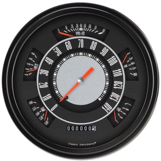 Classic Instruments® - 6-in-1 Gauge, 140 MPH, 8,000 RPM
