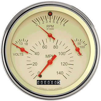 Classic Instruments® - Tetra Series 2-1/8" Four-in-One Gauge