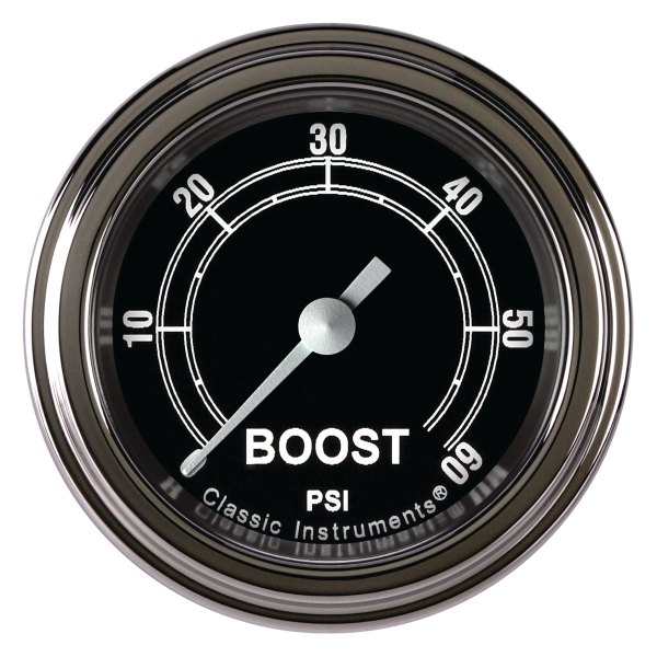 Classic Instruments® - Traditional Series 2-1/8" Boost Gauge, 60 psi