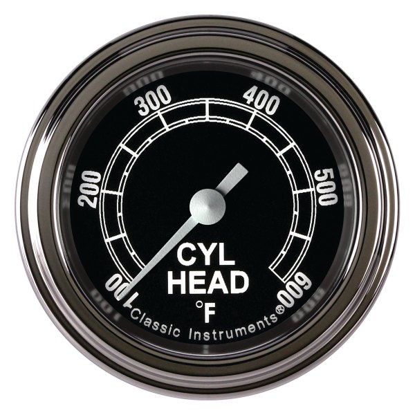 Classic Instruments® - Traditional Series 2-1/8" Cylinder Head Temperature Gauge, 100-600 F