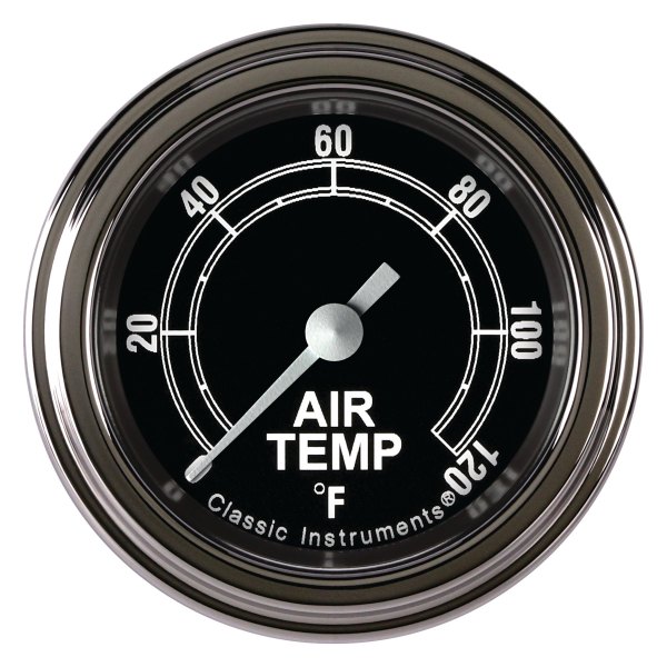 Classic Instruments® - Traditional Series 2-1/8" Air Temperature Gauge, 120 F