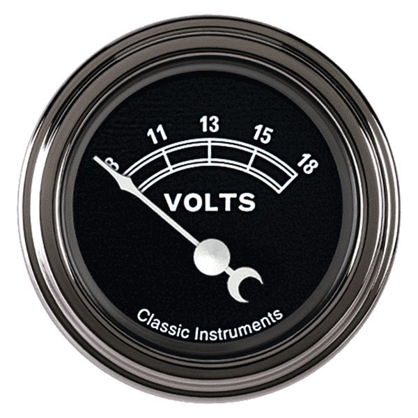 Classic Instruments® - Traditional Series 2-1/8" Voltmeter, 8-18 V