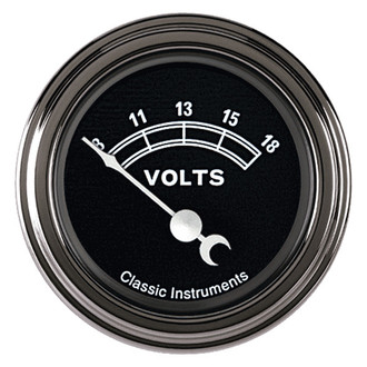 Classic Instruments® - Traditional Series Voltmeter, 8-18 V