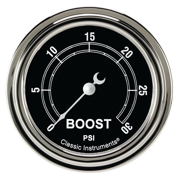 Classic Instruments® - Traditional Series 2-5/8" Boost Gauge, 30 psi