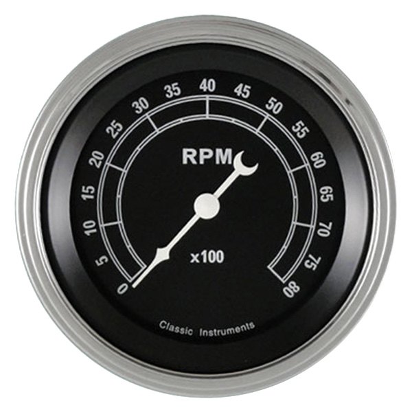 Classic Instruments® - Traditional Series 3-3/8" Tachometer, 8,000 RPM