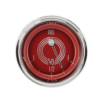 Classic Instruments® - V8 Steelie Series 2-1/8" Fuel Level Gauge, 0-90