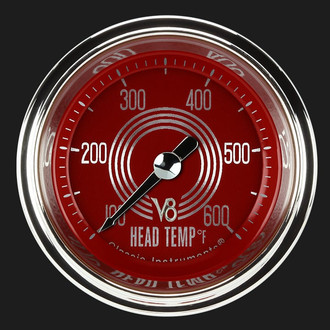 Classic Instruments® - V8 Steelie Series Cylinder Head Tempature Gauge