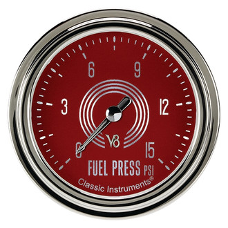 Classic Instruments® - V8 Steelie Series Fuel Pressure Gauge