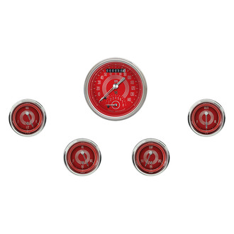 Classic Instruments® - V8 Steelie Series 3-3/8" Custom 5-Gauge Set