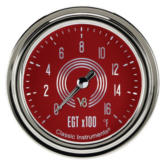 Classic Instruments® - V8 Steelie Series 2-5/8" Pyrometer Gauge