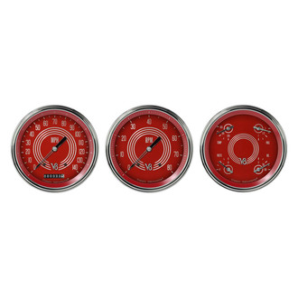 Classic Instruments® - V8 Steelie Series 4-5/8" Custom 3-Gauge Set