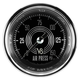 Classic Instruments® - V8 Speedster Series Air Pressure Gauge, 150 psi