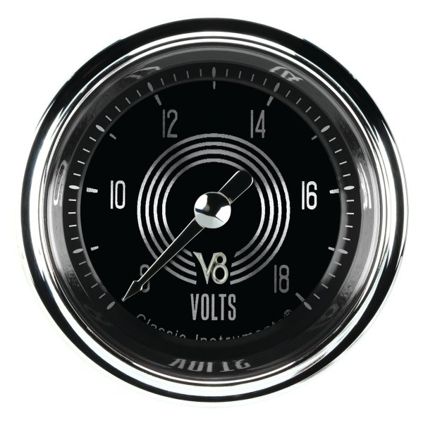 Classic Instruments® - V8 Speedster Series 2-1/8" Voltmeter, 8-18 V