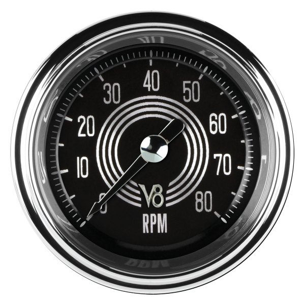 Classic Instruments® - V8 Speedster Series 2-1/8" Tachometer, 8,000 RPM