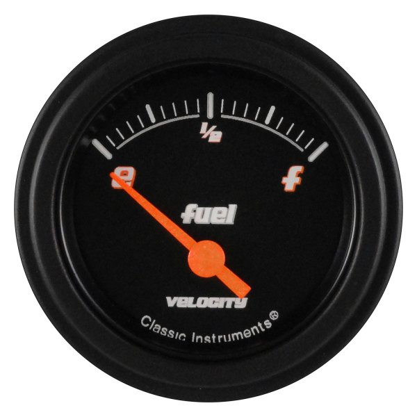 Classic Instruments® - Velocity Black Series 2-1/8" Fuel Level Gauge, 240-33