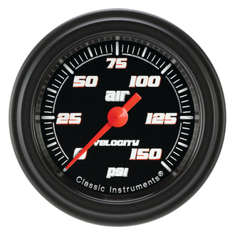 Classic Instruments® - Velocity Series 2-1/8" Air Pressure Gauge, 150 psi