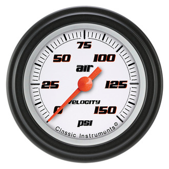 Classic Instruments® - Velocity Series 2-1/8" Air Pressure Gauge, 150 psi