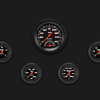Classic Instruments® - Velocity Series 3-3/8" Custom 5-Gauge Set
