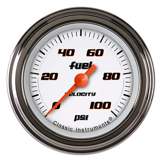 Classic Instruments® - Velocity Series 2-1/8" Fuel Pressure Gauge, 100 psi