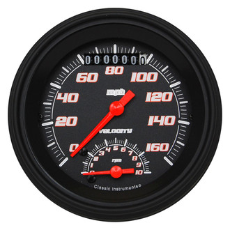 Classic Instruments® - Velocity Series 3-3/8" Speedtachular, 160 MPH, 10,000 RPM