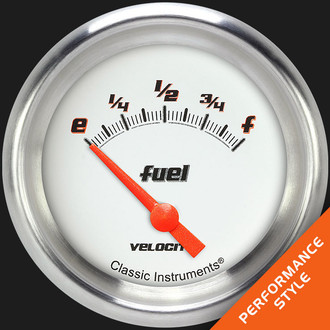 Classic Instruments® - Velocity Series 2-5/8" Fuel Level Gauge, 0-30