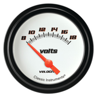 Classic Instruments® - Velocity Series 2-5/8" Voltmeter, 8-18 V