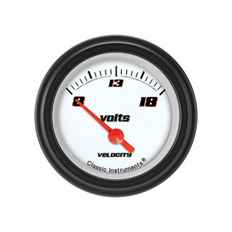 Classic Instruments® - Velocity Series 2-1/8" Voltmeter, 8-18 V