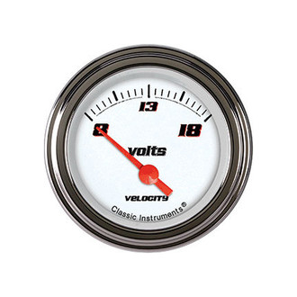 Classic Instruments® - Velocity Series 2-1/8" Voltmeter, 8-18 V