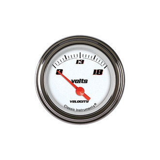 Classic Instruments® - Velocity Series 2-1/8" Voltmeter, 8-18 V