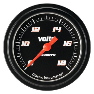 Classic Instruments® - Velocity Series 2-5/8" Voltmeter, 8-18 V