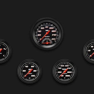 Classic Instruments® - Velocity Series 3-3/8" Custom 5-Gauge Set