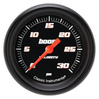 Classic Instruments® - Velocity Series 2-5/8" Boost Gauge, 30 psi