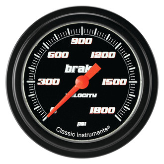 Classic Instruments® - Velocity Series 2-5/8" Brake Pressure Gauge, 1800 psi