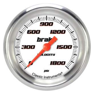 Classic Instruments® - Velocity Series 2-5/8" Brake Pressure Gauge, 1800 psi