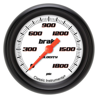 Classic Instruments® - Velocity Series Brake Pressure Gauge, 1800 psi