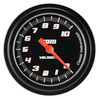 Classic Instruments® - Velocity Series 2-5/8" Tachometer, 10,000 RPM