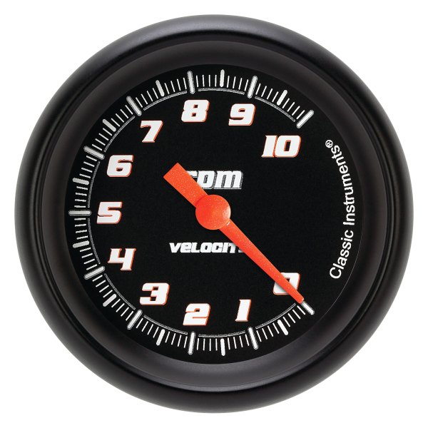Classic Instruments® - Velocity Black Series 2-5/8" Tachometer, 10,000 RPM
