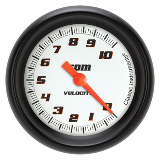 Classic Instruments® - Velocity Series 2-5/8" Tachometer, 10,000 RPM