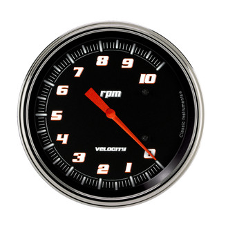 Classic Instruments® - Velocity Series 4-5/8" Tachometer, 10,000 RPM