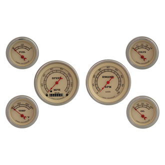 Classic Instruments® - Vintage Series 3-3/8" Custom 6-Gauge Set