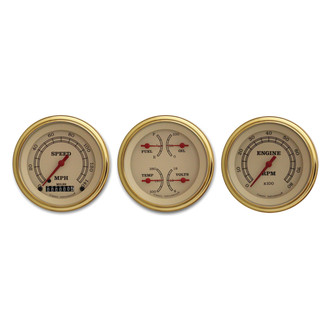 Classic Instruments® - Vintage Series 3-3/8" Custom 3-Gauge Set