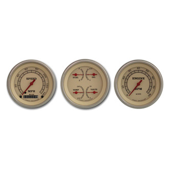 Classic Instruments® - Vintage Series 3-3/8" Custom 3-Gauge Set