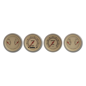 Classic Instruments® - Vintage Series 3-3/8" Custom 4-Gauge Set